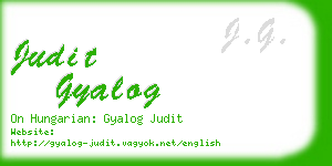 judit gyalog business card